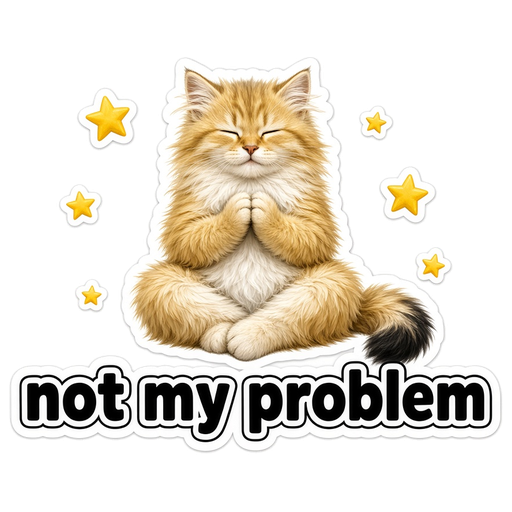 Zhumi — not my problem sticker